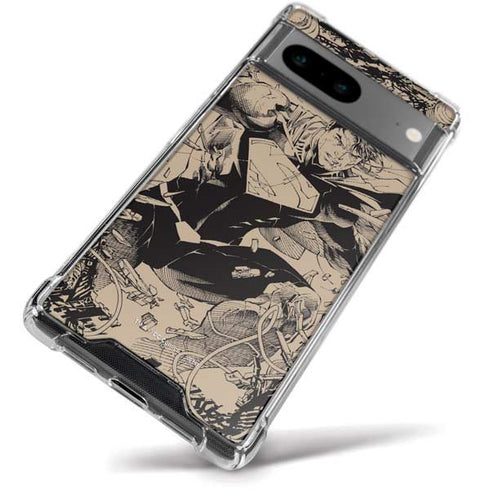 DC Comics Superman Unchained #1 Original Cover Pencils Google Pixel 8a Clear Case